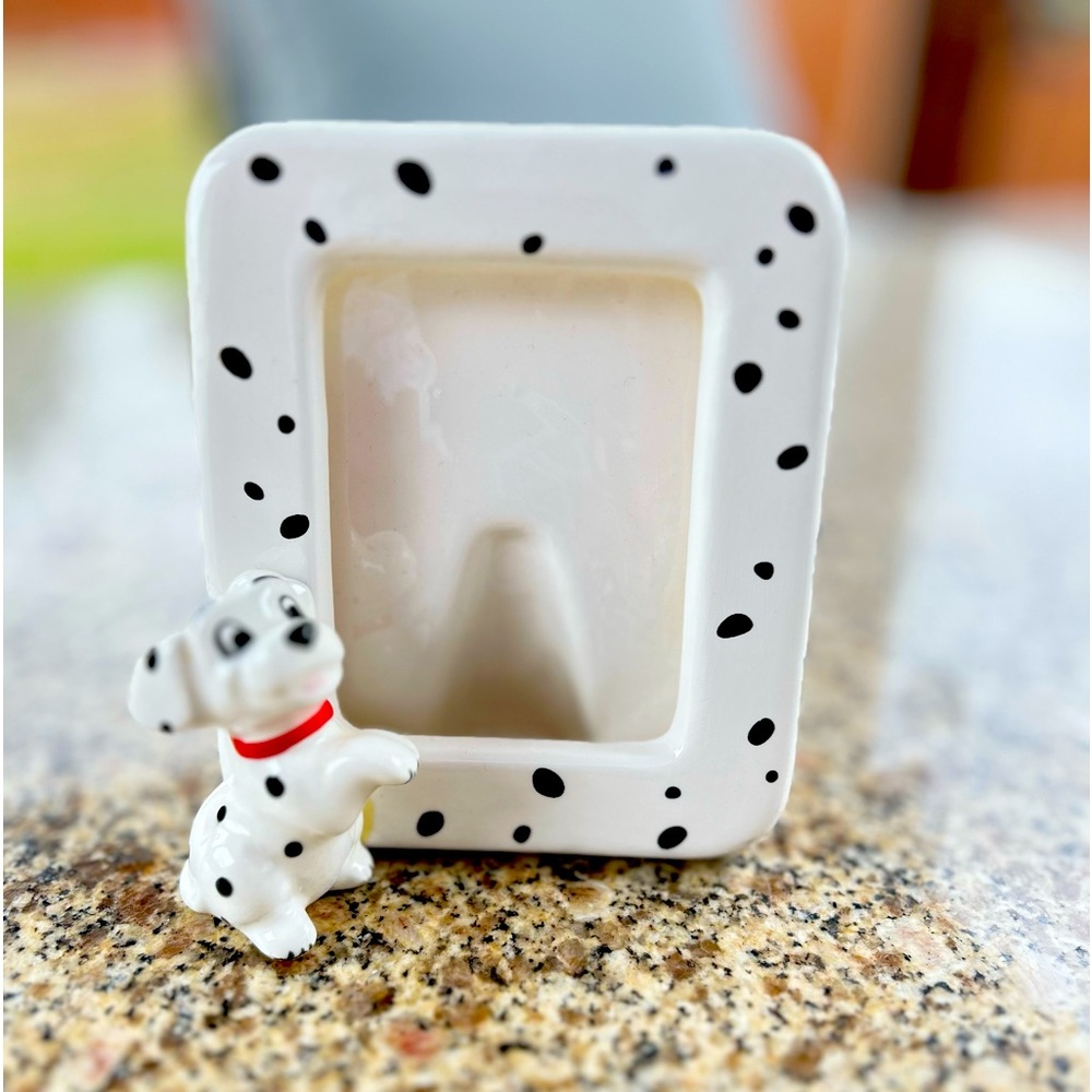 Vintage DISNEY "101 Dalmatians" Picture Frame 5.5" X 5" Made In Japan